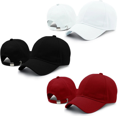 Phirsein Self Design Sports/Regular Cap Cap(Pack of 3)