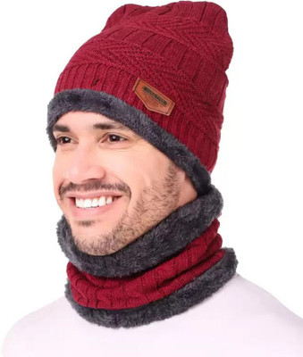 Trustizen Solid Beanie Cap(Pack of 2)