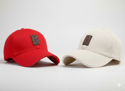 ILLARION Solid, Self Design Sports/Regular Cap Cap(Pack of 2)