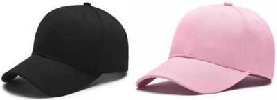 EDENSCOPE Solid, Self Design Sports/Regular Cap Cap(Pack of 2)