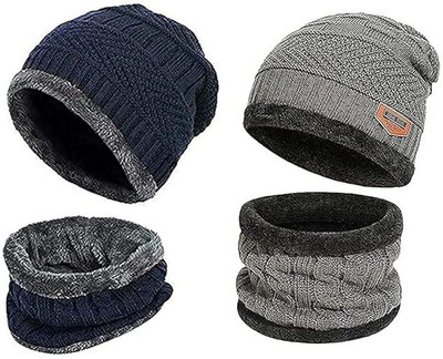 Kolva Beanie Cap(Pack of 2)