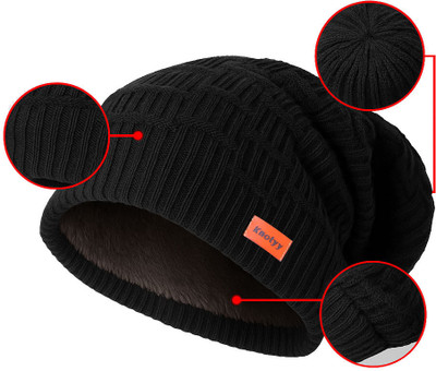 Knotyy Solid Beanie Cap