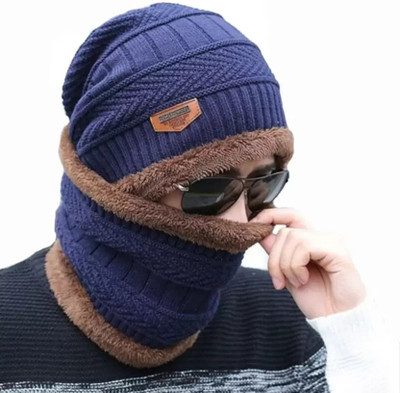 Trustizen Solid Beanie Cap(Pack of 2)