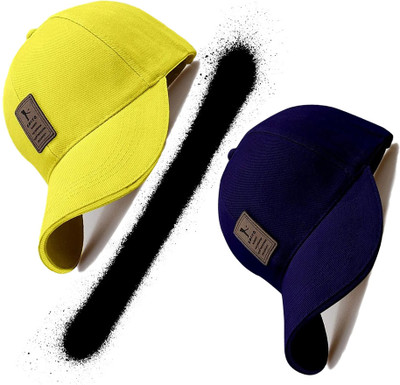 CLASSYMESSI Solid, Self Design Sports/Regular Cap Cap(Pack of 2)