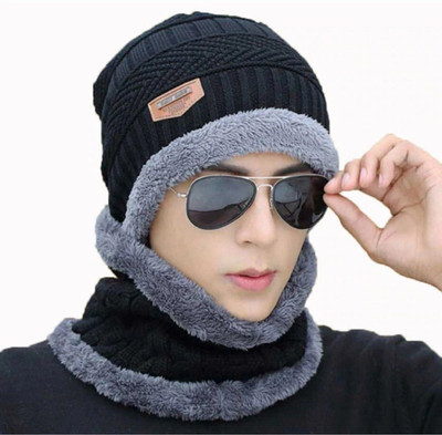 U UZAN Beanie Cap(Pack of 2)