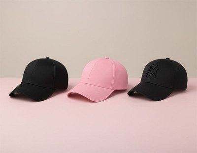 blutech Embroidered, Self Design, Solid Sports/Regular Cap Cap(Pack of 3)