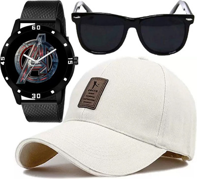 Rozti Self Design Sports/Regular Cap Cap(Pack of 3)