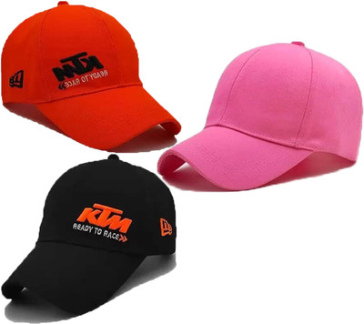 ILLARION Solid, Self Design, Embroidered Sports/Regular Cap Cap(Pack of 3)