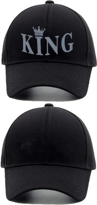 Rozti Self Design, Solid Sports/Regular Cap Cap(Pack of 2)