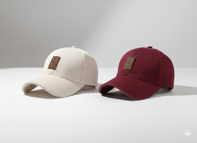 ILLARION Solid, Self Design Sports/Regular Cap Cap(Pack of 2)