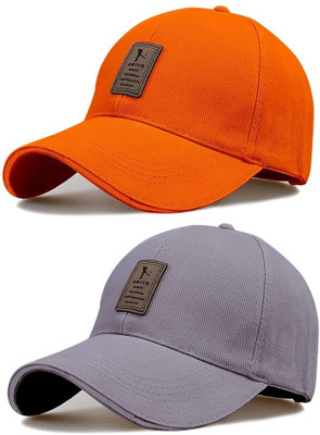 CLASSYMESSI Printed, Self Design, Solid Sports/Regular Cap Cap(Pack of 2)