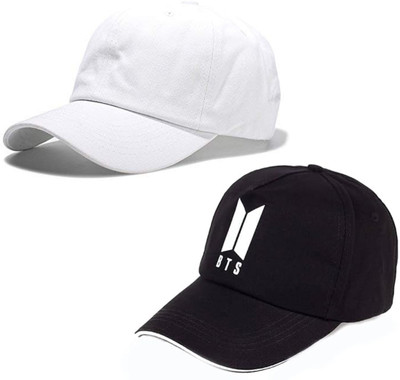 selloria Solid, Self Design, Embroidered Sports/Regular Cap Cap(Pack of 2)