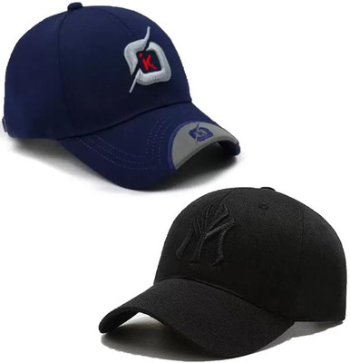 ILLARION Solid, Self Design, Embroidered Sports/Regular Cap Cap(Pack of 2)