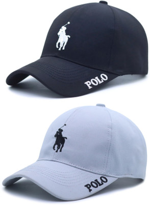 Polo Unisex adjustable baseball Embroidered Sports/Regular Cap Cap(Pack of 2)