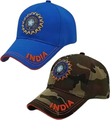 Fy Lane Embroidered Cricket Cap Cap(Pack of 2)
