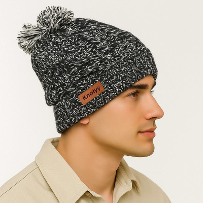 Knotyy Solid Beanie Cap