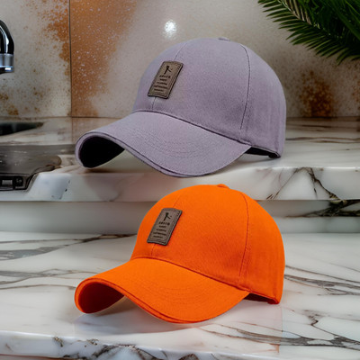 FD FLORIDA Solid, Self Design Sports/Regular Cap Cap(Pack of 2)