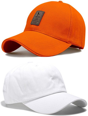 CLASSYMESSI Self Design, Solid Sports/Regular Cap Cap(Pack of 2)