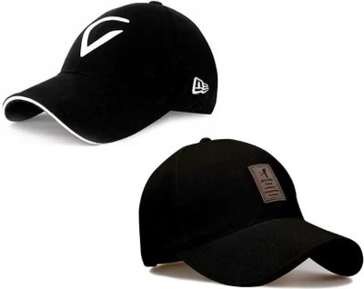 Dcmr Self Design, Solid Sports/Regular Cap Cap(Pack of 2)