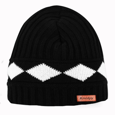 Knotyy Self Design Beanie Cap