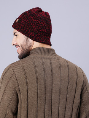 Bharatasya Self Design Skull Cap Cap