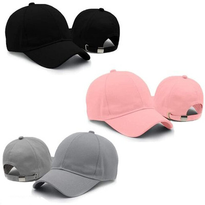Taliorvisit Solid Sports/Regular Cap Cap(Pack of 3)