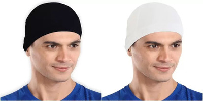 NDLESS SPORTS Solid Skull Cap Cap(Pack of 2)