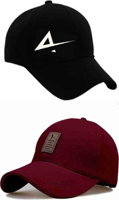Westery Self Design Sports/Regular Cap Cap(Pack of 2)