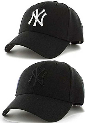 Rozti Self Design, Solid Sports/Regular Cap Cap(Pack of 2)