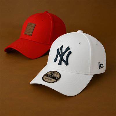 blutech Solid, Self Design, Embroidered Sports/Regular Cap Cap(Pack of 2)