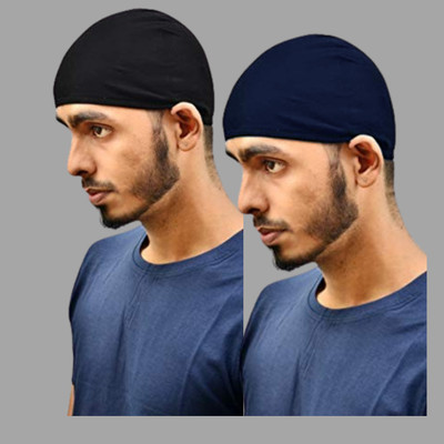 Motus Solid Skull Cap Cap(Pack of 2)