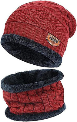 V N COLLECTION Beanie Cap(Pack of 2)