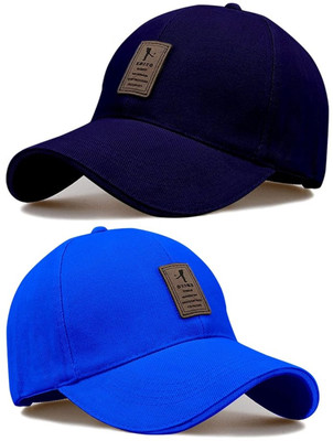 CLASSYMESSI Solid, Self Design Sports/Regular Cap Cap(Pack of 2)