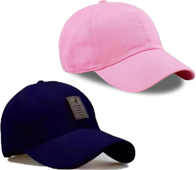 CLASSYMAESSI Self Design Sports/Regular Cap Cap(Pack of 2)