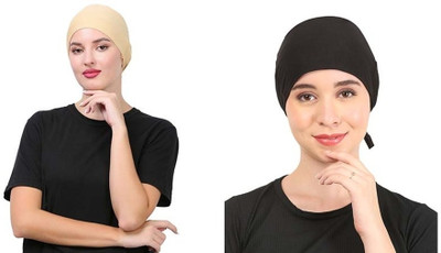 EnviUs Self Design Skull Cap Cap(Pack of 2)
