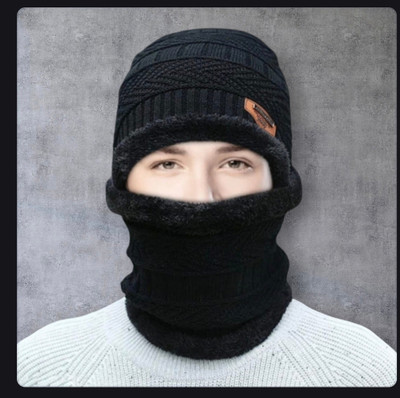 Fikafuna Printed, Polka Print Beanie Cap