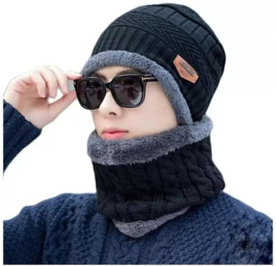 ARTI ANAND Self Design Beanie Cap