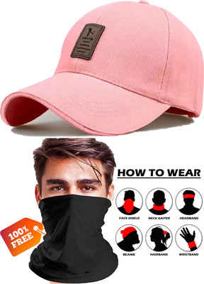 M John's Solid, Self Design Sports/Regular Cap Cap(Pack of 2)