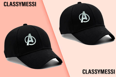 CLASSYMESSI Solid, Self Design Sports/Regular Cap Cap(Pack of 2)