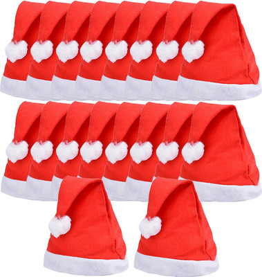 Sesonby Solid Santa Cap Cap(Pack of 2)