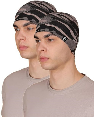 Bismaadh Solid Skull Cap Cap(Pack of 2)