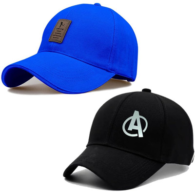 cap world Solid, Self Design Sports/Regular Cap Cap(Pack of 2)