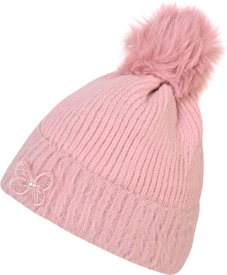 LOOM LEGACY Embellished, Self Design Beanie Cap