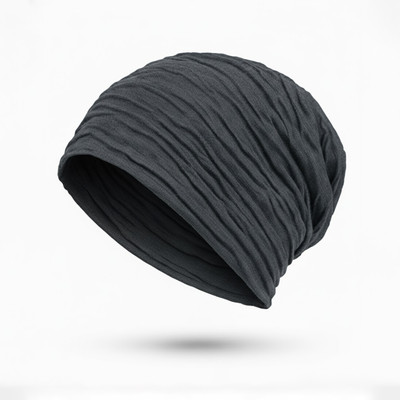Wearslim Self Design Beanie Cap