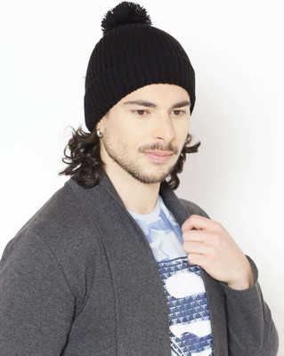 Bharatasya Self Design Beanie Cap