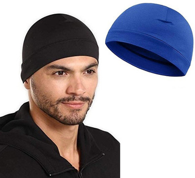 Alipzone Solid Skull Cap Cap(Pack of 2)