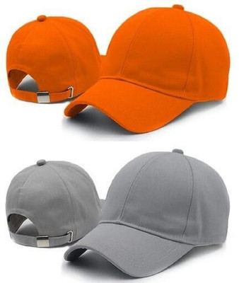 ZSAN Self Design, Solid Sports/Regular Cap Cap(Pack of 2)