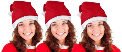 FQZILON Solid Santa Cap Cap(Pack of 3)