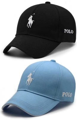 Polo store Embroidered Snapback Cap Cap(Pack of 2)