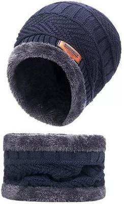 EHAWKER Self Design Beanie Cap